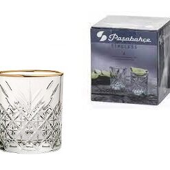 STAKLENA ČAŠA ZA RAKIJU 62cc 4/1 TIMELESS GOLD 52780