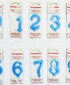 ROĐENDANSKA SVEĆICA 0-9 PLAVA BR.1 Min.količina 10 kom.