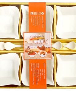 SET 6 KERAMIČKIH ČINIJA SA KAŠIČICAMA AD3936