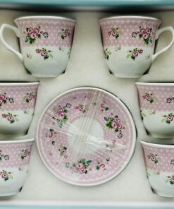 ŠOLJE SET 6/1 24DE-1109 BR.3 ROZE